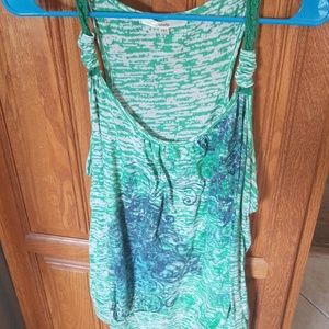 Green and blue tank top